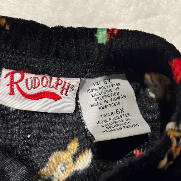 Rudolph the red nosed reindeer pajamas set 6x EUC - Picture 6 of 6
